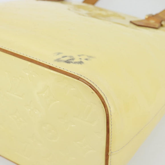 LOUIS VUITTON Monogram Vernis Houston Hand Bag Perle M91342 LV Auth 171265