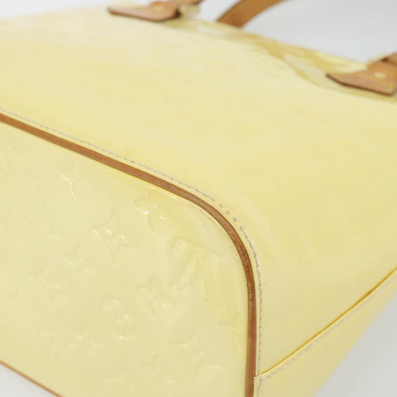 LOUIS VUITTON Monogram Vernis Houston Hand Bag Perle M91342 LV Auth 171265