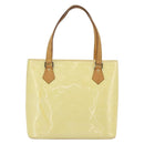 LOUIS VUITTON Monogram Vernis Houston Hand Bag Perle M91342 LV Auth 171265-2