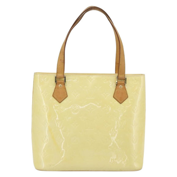 LOUIS VUITTON Monogram Vernis Houston Hand Bag Perle M91342 LV Auth 171265