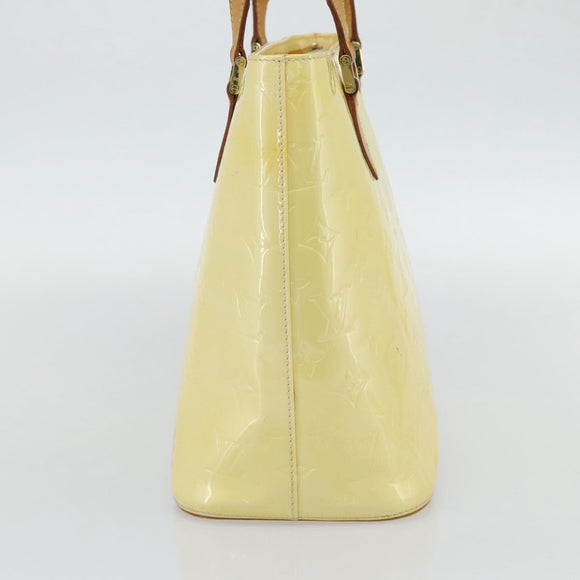 LOUIS VUITTON Monogram Vernis Houston Hand Bag Perle M91342 LV Auth 171265