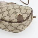 GUCCI GG Supreme Web Sherry Line Bag PVC Beige Gold 156 02 066 Auth 171266-10