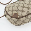 GUCCI GG Supreme Web Sherry Line Bag PVC Beige Gold 156 02 066 Auth 171266-11