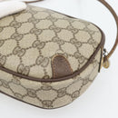 GUCCI GG Supreme Web Sherry Line Bag PVC Beige Gold 156 02 066 Auth 171266-12