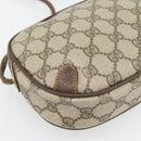 GUCCI GG Supreme Web Sherry Line Bag PVC Beige Gold 156 02 066 Auth 171266-13