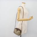 GUCCI GG Supreme Web Sherry Line Bag PVC Beige Gold 156 02 066 Auth 171266-20
