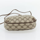 GUCCI GG Supreme Web Sherry Line Bag PVC Beige Gold 156 02 066 Auth 171266-9