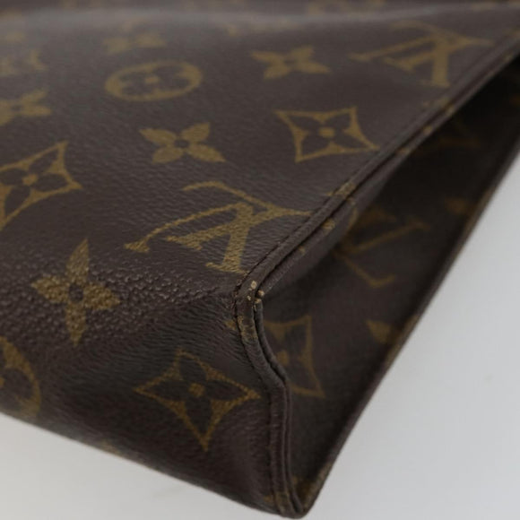 LOUIS VUITTON Monogram Poche Toilette 19 Pouch M47544 LV Auth 171268