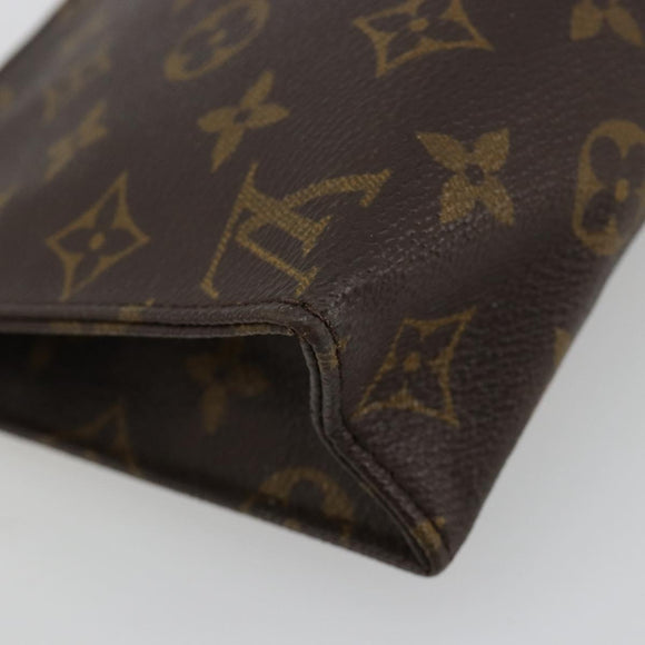 LOUIS VUITTON Monogram Poche Toilette 19 Pouch M47544 LV Auth 171268