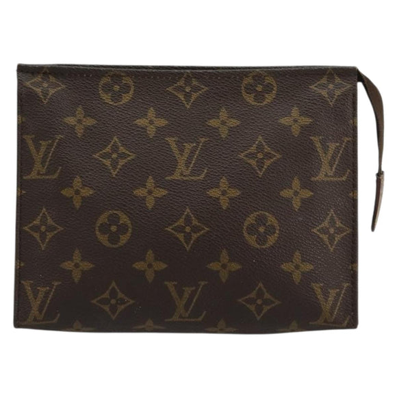 LOUIS VUITTON Monogram Poche Toilette 19 Pouch M47544 LV Auth 171268