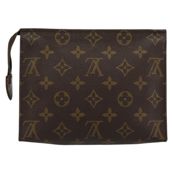 LOUIS VUITTON Monogram Poche Toilette 19 Pouch M47544 LV Auth 171268
