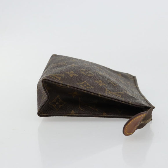 LOUIS VUITTON Monogram Poche Toilette 19 Pouch M47544 LV Auth 171268