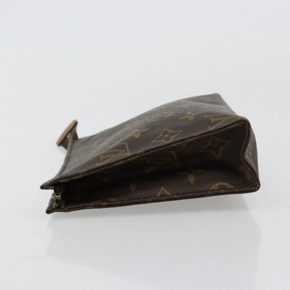 LOUIS VUITTON Monogram Poche Toilette 19 Pouch M47544 LV Auth 171268