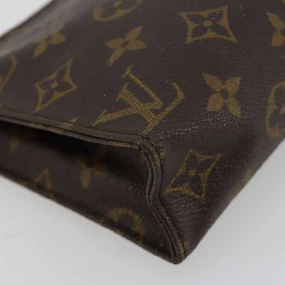LOUIS VUITTON Monogram Poche Toilette 19 Pouch M47544 LV Auth 171268