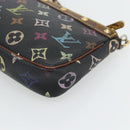 LOUIS VUITTON Multicolor Pochette Accessoires Täschchen Schwarz M92648 LV Auth 171272-18