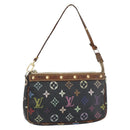 LOUIS VUITTON Multicolor Pochette Accessoires Täschchen Schwarz M92648 LV Auth 171272-1