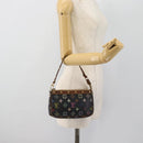 LOUIS VUITTON Multicolor Pochette Accessoires Täschchen Schwarz M92648 LV Auth 171272-23