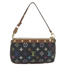 LOUIS VUITTON Multicolor Pochette Accessoires Täschchen Schwarz M92648 LV Auth 171272-2