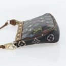 LOUIS VUITTON Multicolor Pochette Accessoires Täschchen Schwarz M92648 LV Auth 171272-3