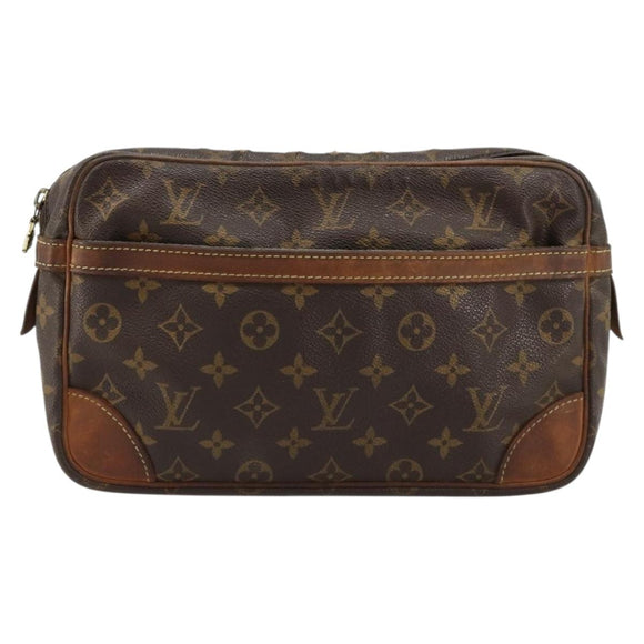 LOUIS VUITTON Monogram Compiegne 28 Clutch Bag M51845 LV Auth 171274