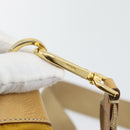 PRADA Shoulder Bag Nylon Canvas Beige Gold Auth 171276-20