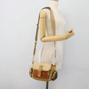 PRADA Shoulder Bag Nylon Canvas Beige Gold Auth 171276-30