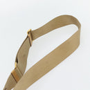 PRADA Shoulder Bag Nylon Canvas Beige Gold Auth 171276-14