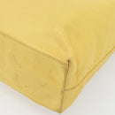 PRADA Tote Bag Nylon Yellow Silver Auth 171278-15