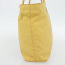 PRADA Tote Bag Nylon Yellow Silver Auth 171278-3