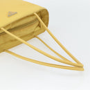 PRADA Tote Bag Nylon Yellow Silver Auth 171278-7
