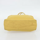 PRADA Tote Bag Nylon Yellow Silver Auth 171278-5