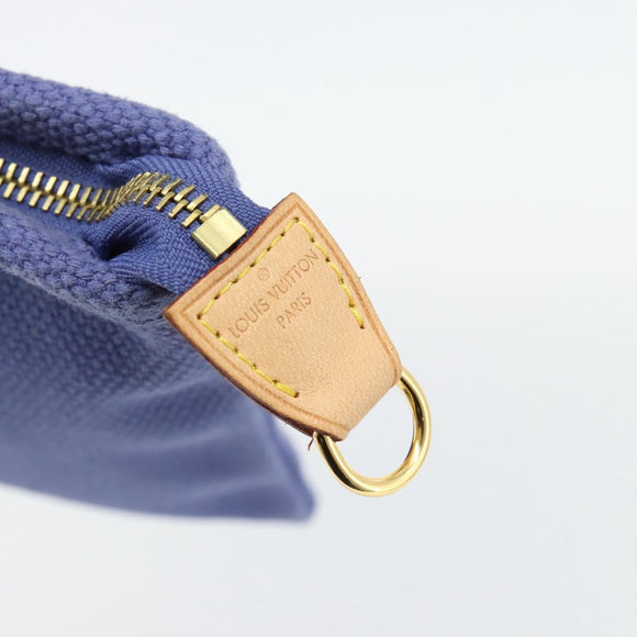LOUIS VUITTON Antigua Pochette Platt PM Beutel Blau M40070 LV Auth 171279V