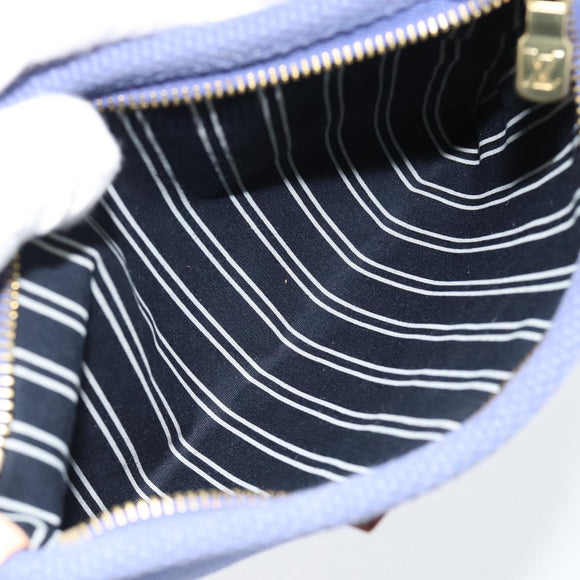 LOUIS VUITTON Antigua Pochette Platt PM Beutel Blau M40070 LV Auth 171279V