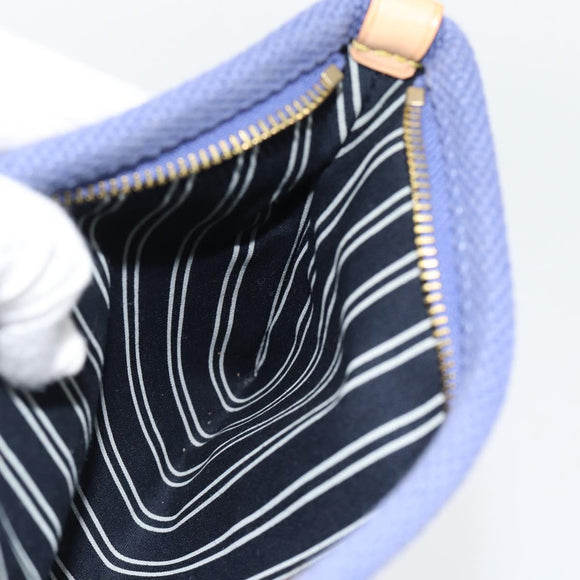 LOUIS VUITTON Antigua Pochette Platt PM Beutel Blau M40070 LV Auth 171279V