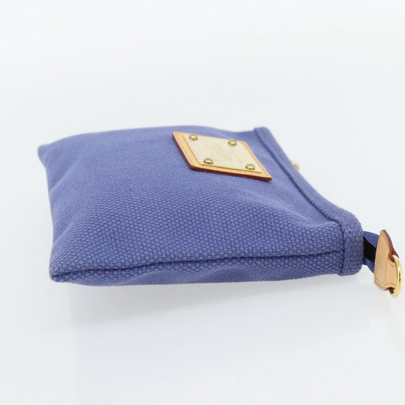LOUIS VUITTON Antigua Pochette Platt PM Beutel Blau M40070 LV Auth 171279V