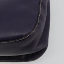 PRADA Schoudertas met Ketting Leer Paars Goud Auth 171280V-15