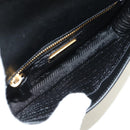 PRADA Shoulder Bag Safiano leather Black Gold Auth 171281V-9