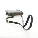 PRADA Shoulder Bag Safiano leather Black Gold Auth 171281V-7