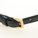 PRADA Shoulder Bag Safiano leather Black Gold Auth 171281V-8
