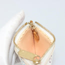 LOUIS VUITTON Monogram Multicolor Pochette Cles Purse White M92655 Auth 171283-16
