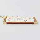 LOUIS VUITTON Monogram Multicolor Pochette Cles Purse White M92655 Auth 171283-7