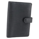 LOUIS VUITTON Epi Agenda PM Day Planner Cover Black R20092 LV Auth 171284-1