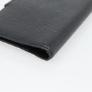 LOUIS VUITTON Epi Agenda PM Day Planner Cover Black R20092 LV Auth 171284-15