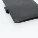 LOUIS VUITTON Epi Agenda PM Day Planner Cover Black R20092 LV Auth 171284-16
