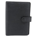 LOUIS VUITTON Epi Agenda PM Day Planner Cover Black R20092 LV Auth 171284-13