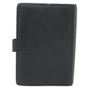 LOUIS VUITTON Epi Agenda PM Day Planner Cover Black R20092 LV Auth 171284-2