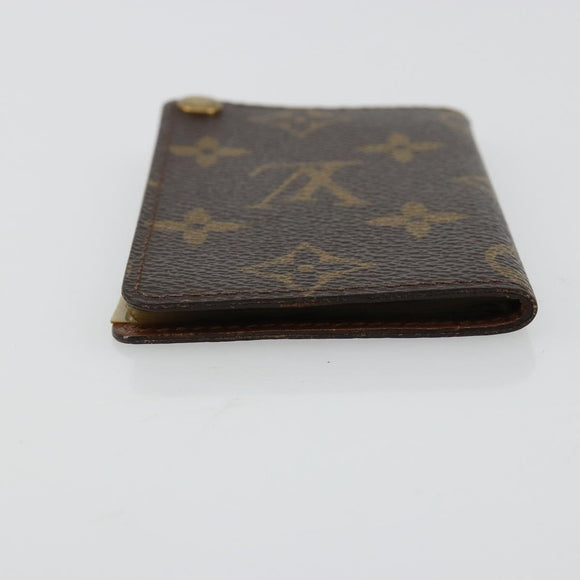LOUIS VUITTON Monogram Porto Cartes Crdit Pression Card Case M60937 Auth 171285