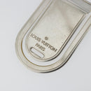 LOUIS VUITTON Pansavie Porto Adres Geldclip Metaal Zilver M64691 Auth 171287-5