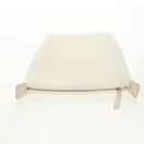 CHANEL Camelia Chain Shoulder Bag Vinyl Blue Silver CC Auth 171291SAM-23
