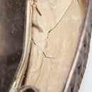 BOTTEGA VENETA INTRECCIATO Hand Bag Leather Bronze Gold Auth 171296-10